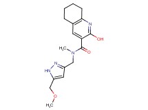2-hydroxy-N-{[5-(methoxymethyl)-1H-pyrazol-3-yl]methyl}-N-methyl-5,6,7,8-tetrahydro-3-quinolinecarboxamide