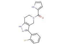3-(2-fluorophenyl)-5-(1H-pyrrol-2-ylcarbonyl)-4,5,6,7-tetrahydro-1H-pyrazolo[4,3-c]pyridine