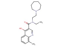 N-[2-(1-azepanyl)ethyl]-N-ethyl-4-hydroxy-8-methyl-3-quinolinecarboxamide