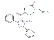 4-allyl-1-[(5-methyl-1,3-diphenyl-1H-pyrazol-4-yl)carbonyl]-1,4-diazepan-5-one