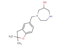 1-[(2,2-dimethyl-2,3-dihydro-1-benzofuran-5-yl)methyl]-1,4-diazepan-6-ol dihydrochloride