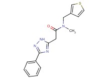 N-methyl-2-(3-phenyl-1H-1,2,4-triazol-5-yl)-N-(3-thienylmethyl)acetamide