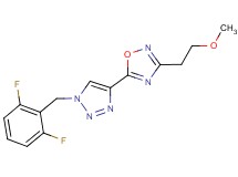 5-[1-(2,6-difluorobenzyl)-1H-1,2,3-triazol-4-yl]-3-(2-methoxyethyl)-1,2,4-oxadiazole
