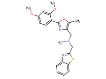 (1,3-benzothiazol-2-ylmethyl){[2-(2,4-dimethoxyphenyl)-5-methyl-1,3-oxazol-4-yl]methyl}methylamine