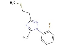 1-(2-fluorophenyl)-5-methyl-3-[2-(methylthio)ethyl]-1H-1,2,4-triazole