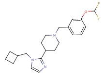 4-[1-(cyclobutylmethyl)-1H-imidazol-2-yl]-1-[3-(difluoromethoxy)benzyl]piperidine