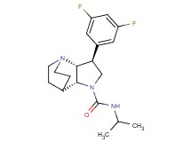 (2R*,3S*,6R*)-3-(3,5-difluorophenyl)-N-isopropyl-1,5-diazatricyclo[5.2.2.0~2,6~]undecane-5-carboxamide