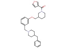 3-({3-[(4-benzyl-1-piperidinyl)methyl]phenoxy}methyl)-1-(3-furoyl)piperidine