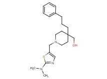 [1-{[2-(dimethylamino)-1,3-thiazol-5-yl]methyl}-4-(3-phenylpropyl)-4-piperidinyl]methanol