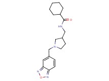 N-{[1-(2,1,3-benzoxadiazol-5-ylmethyl)pyrrolidin-3-yl]methyl}cyclohexanecarboxamide