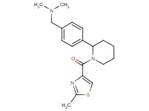 N,N-dimethyl-1-(4-{1-[(2-methyl-1,3-thiazol-4-yl)carbonyl]-2-piperidinyl}phenyl)methanamine