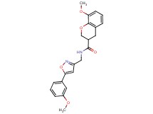 8-methoxy-N-{[5-(3-methoxyphenyl)-3-isoxazolyl]methyl}-3-chromanecarboxamide