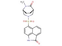 6-{[(1S*,5R*)-6-methyl-7-oxo-3,6-diazabicyclo[3.2.2]non-3-yl]sulfonyl}benzo[cd]indol-2(1H)-one
