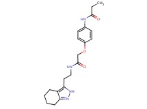 N-[4-(2-oxo-2-{[2-(4,5,6,7-tetrahydro-2H-indazol-3-yl)ethyl]amino}ethoxy)phenyl]propanamide