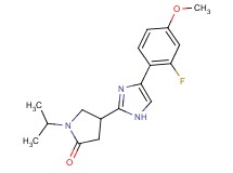 4-[4-(2-fluoro-4-methoxyphenyl)-1H-imidazol-2-yl]-1-isopropyl-2-pyrrolidinone trifluoroacetate