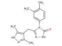 4-(3,4-dimethylphenyl)-5-[(3,5-dimethyl-1H-pyrazol-4-yl)methyl]-2,4-dihydro-3H-1,2,4-triazol-3-one