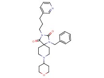 1-benzyl-3-[3-(3-pyridinyl)propyl]-8-(tetrahydro-2H-pyran-4-yl)-1,3,8-triazaspiro[4.5]decane-2,4-dione