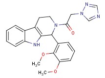 1-(2,3-dimethoxyphenyl)-2-(1H-1,2,4-triazol-1-ylacetyl)-2,3,4,9-tetrahydro-1H-beta-carboline