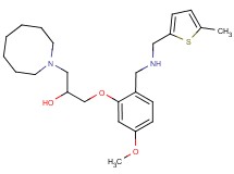 1-(1-azocanyl)-3-[5-methoxy-2-({[(5-methyl-2-thienyl)methyl]amino}methyl)phenoxy]-2-propanol