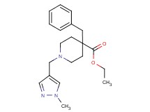 ethyl 4-benzyl-1-[(1-methyl-1H-pyrazol-4-yl)methyl]-4-piperidinecarboxylate