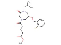 methyl 5-{6-[(2-fluorobenzyl)oxy]-4-isobutyl-3-oxo-1,4-diazepan-1-yl}-5-oxopentanoate