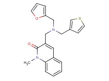 3-{[(2-furylmethyl)(3-thienylmethyl)amino]methyl}-1-methylquinolin-2(1H)-one