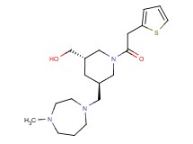 [(3S*,5R*)-5-[(4-methyl-1,4-diazepan-1-yl)methyl]-1-(2-thienylacetyl)piperidin-3-yl]methanol