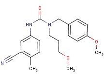 N'-(3-cyano-4-methylphenyl)-N-(4-methoxybenzyl)-N-(3-methoxypropyl)urea