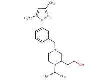 2-{4-[3-(3,5-dimethyl-1H-pyrazol-1-yl)benzyl]-1-isopropyl-2-piperazinyl}ethanol