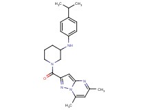 1-[(5,7-dimethylpyrazolo[1,5-a]pyrimidin-2-yl)carbonyl]-N-(4-isopropylphenyl)-3-piperidinamine