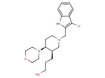 3-{(3R*,4S*)-1-[(3-chloro-1H-indol-2-yl)methyl]-4-morpholin-4-ylpiperidin-3-yl}propan-1-ol