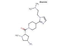 (3S,5S)-5-[(4-{1-[2-(dimethylamino)ethyl]-1H-imidazol-2-yl}-1-piperidinyl)carbonyl]-1-methyl-3-pyrrolidinamine