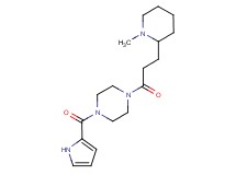 1-[3-(1-methyl-2-piperidinyl)propanoyl]-4-(1H-pyrrol-2-ylcarbonyl)piperazine
