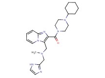 ({2-[(4-cyclohexyl-1-piperazinyl)carbonyl]imidazo[1,2-a]pyridin-3-yl}methyl)(1H-imidazol-2-ylmethyl)methylamine
