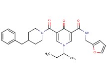 5-[(4-benzyl-1-piperidinyl)carbonyl]-1-sec-butyl-N-(2-furylmethyl)-4-oxo-1,4-dihydro-3-pyridinecarboxamide