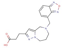 3-[5-(2,1,3-benzoxadiazol-4-ylmethyl)-5,6,7,8-tetrahydro-4H-pyrazolo[1,5-a][1,4]diazepin-2-yl]propanoic acid