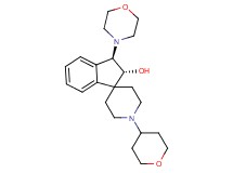 (2R*,3R*)-3-(4-morpholinyl)-1'-(tetrahydro-2H-pyran-4-yl)-2,3-dihydrospiro[indene-1,4'-piperidin]-2-ol