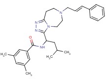 3,5-dimethyl-N-(3-methyl-1-{7-[(2E)-3-phenyl-2-propen-1-yl]-6,7,8,9-tetrahydro-5H-[1,2,4]triazolo[4,3-d][1,4]diazepin-3-yl}butyl)benzamide