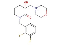 1-(2,3-difluorobenzyl)-3-hydroxy-3-(4-morpholinylmethyl)-2-piperidinone