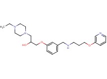 1-(4-ethyl-1-piperazinyl)-3-[3-({[3-(3-pyridinyloxy)propyl]amino}methyl)phenoxy]-2-propanol
