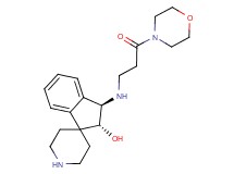 (2R*,3R*)-3-{[3-(4-morpholinyl)-3-oxopropyl]amino}-2,3-dihydrospiro[indene-1,4'-piperidin]-2-ol
