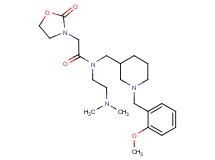 N-[2-(dimethylamino)ethyl]-N-{[1-(2-methoxybenzyl)-3-piperidinyl]methyl}-2-(2-oxo-1,3-oxazolidin-3-yl)acetamide