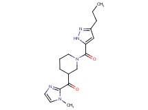 (1-methyl-1H-imidazol-2-yl){1-[(3-propyl-1H-pyrazol-5-yl)carbonyl]-3-piperidinyl}methanone