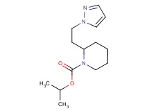isopropyl 2-[2-(1H-pyrazol-1-yl)ethyl]-1-piperidinecarboxylate