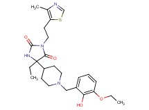 5-[1-(3-ethoxy-2-hydroxybenzyl)-4-piperidinyl]-5-ethyl-3-[2-(4-methyl-1,3-thiazol-5-yl)ethyl]-2,4-imidazolidinedione