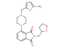 4-{4-[(5-methyl-2-furyl)methyl]-1-piperazinyl}-2-(tetrahydro-2-furanylmethyl)-1H-isoindole-1,3(2H)-dione