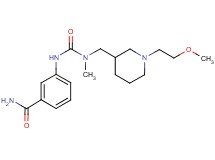 3-({[{[1-(2-methoxyethyl)piperidin-3-yl]methyl}(methyl)amino]carbonyl}amino)benzamide