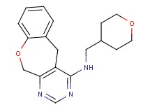 N-(tetrahydro-2H-pyran-4-ylmethyl)-5,11-dihydro[1]benzoxepino[3,4-d]pyrimidin-4-amine