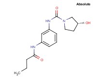 (3R)-N-[3-(butyrylamino)phenyl]-3-hydroxypyrrolidine-1-carboxamide