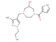 1-{[1-(2-hydroxyethyl)-3-methyl-1H-pyrazol-4-yl]methyl}-4-(1H-pyrrol-3-ylcarbonyl)-1,4-diazepan-6-ol